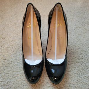 Christian Louboutin New Simple Pump 120 Patent Calf Black Size 38